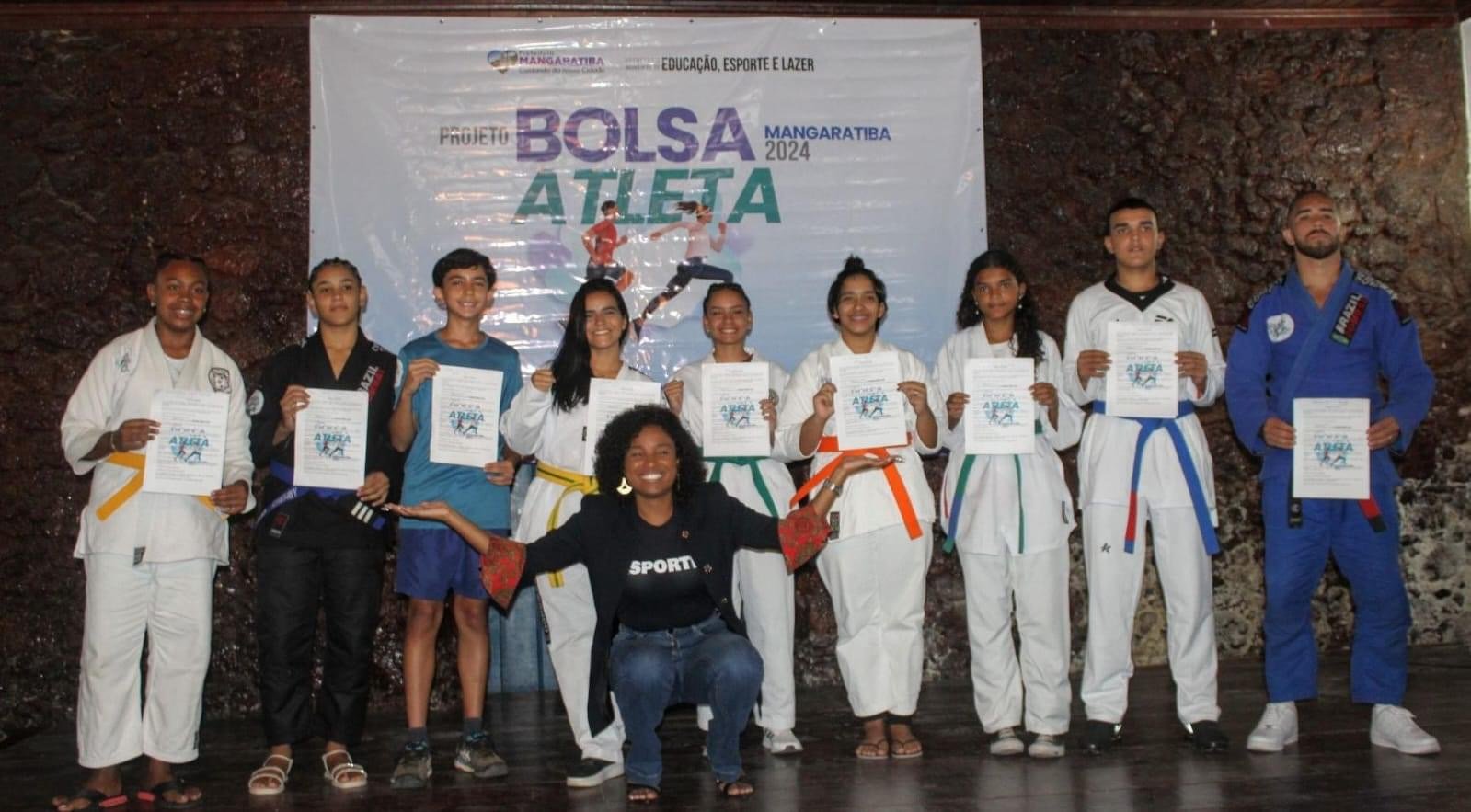 Aprovados no ‘Bolsa Atleta 2024’ tomam posse em Mangaratiba