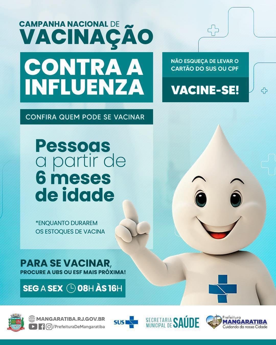 Vacinação contra Gripe liberada para toda população