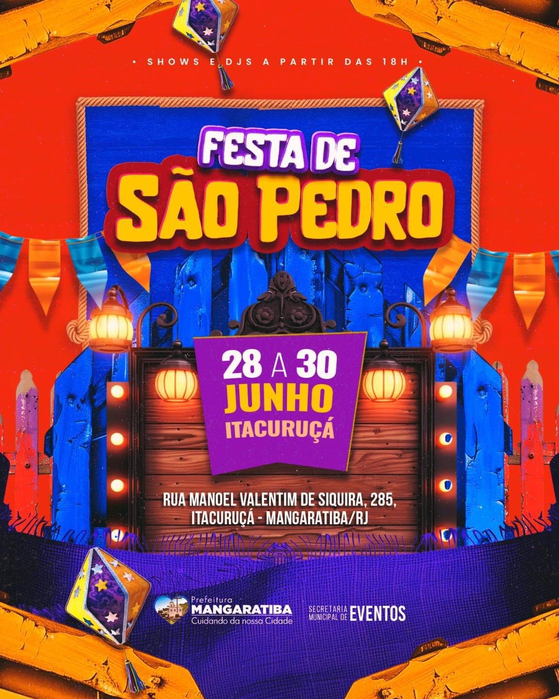 Vem aí a Festa de São Pedro 2024 Mangaratiba