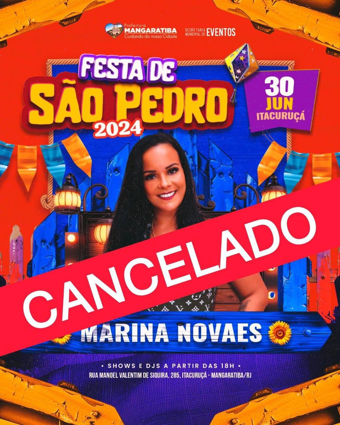 Cancelamento da Festa de São Pedro